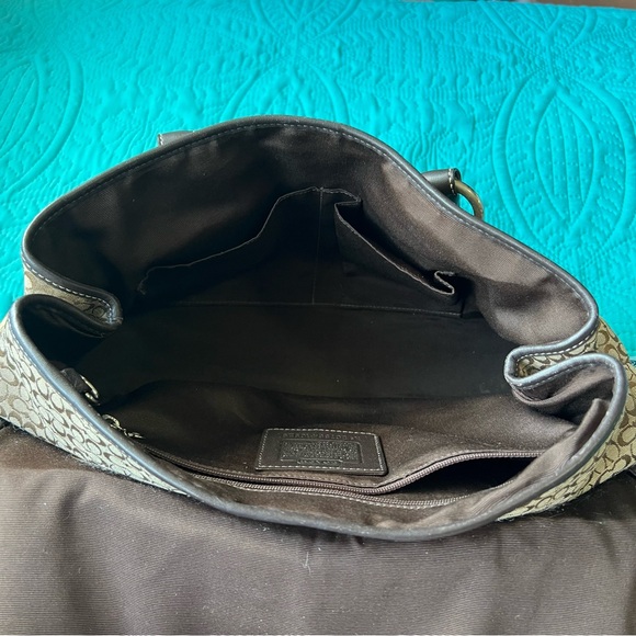 Vintage Coach Top Handle Satchel with Matching Wallet in Mini Monogram Pattern - Picture 13 of 16